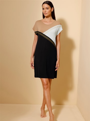 creation L Sleepshirts in camel-ecru + schwarz-camel