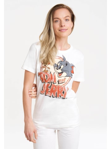 Logoshirt T-Shirt Tom & Jerry in weiß