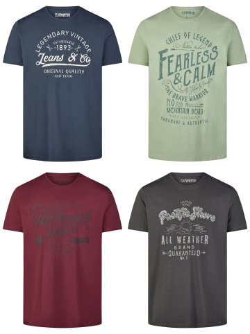 riverso  T-Shirt RIVLeon 4er Pack in Mehrfarbig