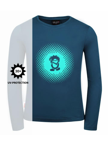 Trollkids Longsleeve "Pointillism" in Mitternachtsblau/Dunkleminze