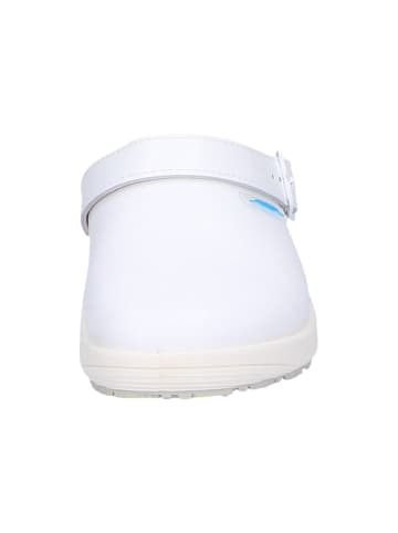 ABEBA Freizeitschuhe Clog in weiß in weiß