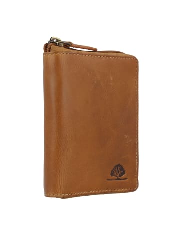 Greenburry Tornado Geldbörse RFID Schutz Leder 10 cm peanut brown