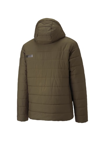 Puma Bodywear M ESSENTIALS HOODED PADDED JACKET in Oliv