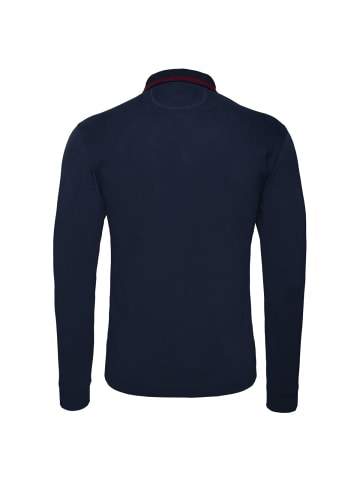 La Martina Langarm-Poloshirt XMP307 XT in dunkelblau