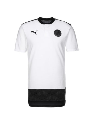 Puma Poloshirt Manchester City Casuals in weiß / schwarz