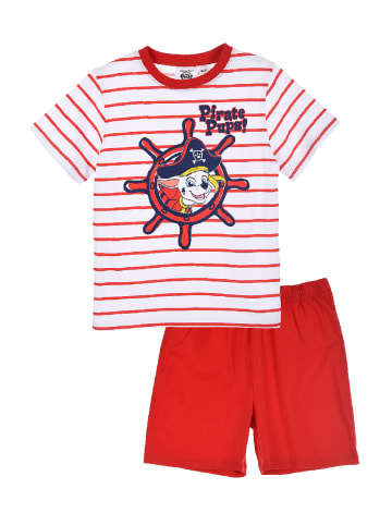 Paw Patrol 2tlg. Outfit: Schlafanzug kurzarm Pirate Pups Marshall in Weiß