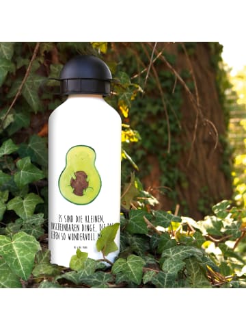 Mr. & Mrs. Panda Kindertrinkflasche Avocado Kern mit Spruch in Weiß