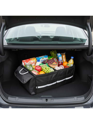 relaxdays Kofferraum Organizer in Schwarz - (B)60 x (H)30 x (T)40 cm