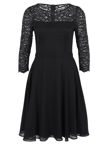 Vera Mont Abendkleid mit Spitze in Schwarz