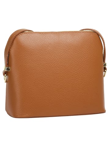 Cluty Umhängetasche echt Leder in cognac