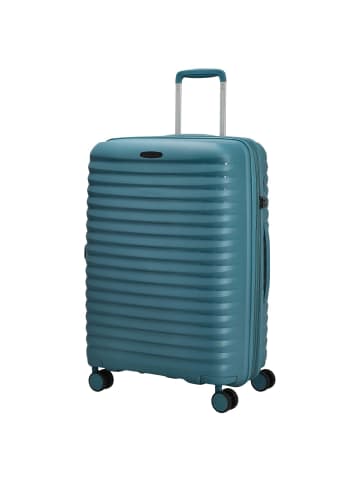 D&N Travel Line 4500+ - 4-Rollen-Trolley M 65 cm erw. (black) in petrol