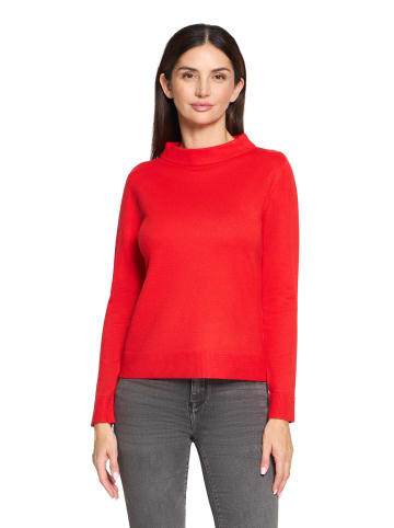 Betty Barclay Strickpullover mit Stehkragen in High Risk Red