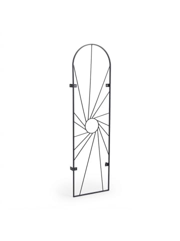 2 x Rankgitter "Sonne" in Schwarz - (B)38 x (H)140 cm