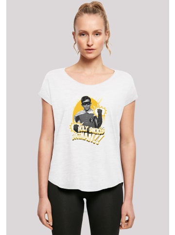 F4NT4STIC Long Cut T-Shirt DC Comics Batman TV Series Robin in weiß