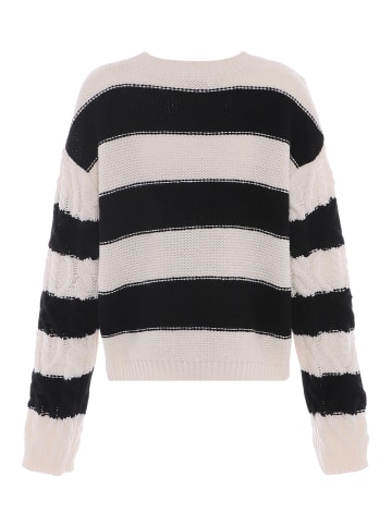 Libbi Damen Sweater in WOLLWEISS SCHWARZ