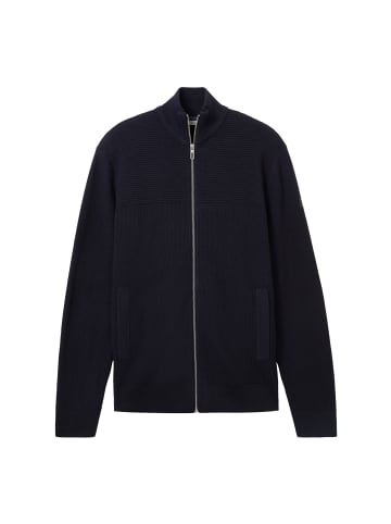 Tom Tailor Sweatjacke in dunkelblau