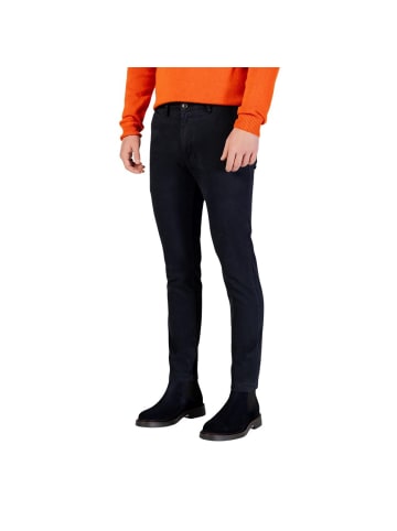 Borghese Blau Baumwolle Skinny-Hose