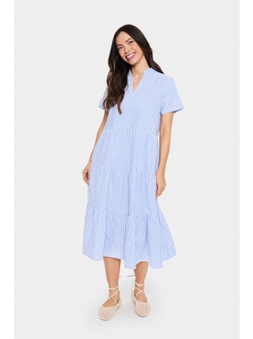 SAINT TROPEZ Kleid ElmikoSZ A-shape in Chambray Blue White Stripe
