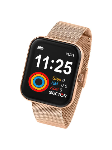 Sector Analog-Digital-Smartwatch Sector Smartwatch roségold extragroß (ca.41x49,8mm)