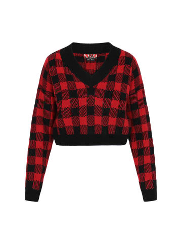 myMo ROCKS Sweater in black dark red