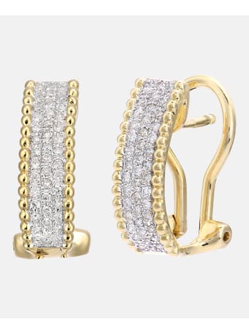 Diamant L'éternel Creolen aus 750 Gelbgold mit Diamant