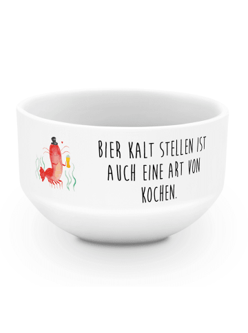 Mr. & Mrs. Panda Obstschale Hummer Weizen mit Spruch in Weiß