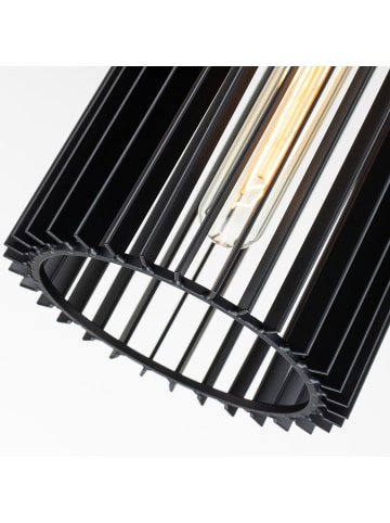 Licht-Erlebnisse Pendelleuchte Ø 15.2 x (T)58.5 cm in Messing SchwarzMessing Schwarz