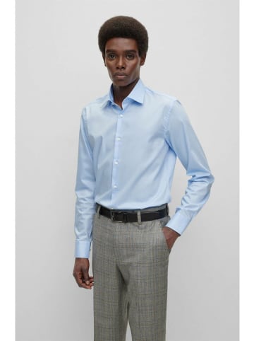 Hugo Boss Langarm FreizeitHemd für Herren in blau