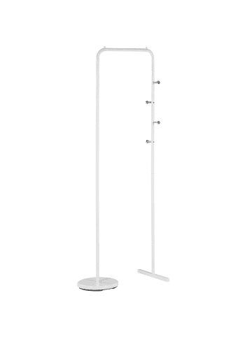 Beliani Kleiderständer BENTON in Weiß - (W) 50 x (H) 175 x (L) 50 cm