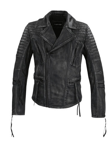 trueprodigy Lederjacke Bryan in Schwarz