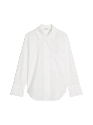 Marc O'Polo Bluse mit Schleifchen-Detail regular in Weiß