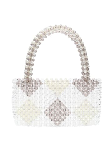 DreiMaster Klassik Handbag in Wollweiss Mehrfarbig