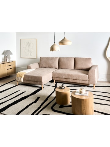 Beliani Schlafsofa NUBORG in Braun - (W) 277 x (H) 93 x (L) 168 cm