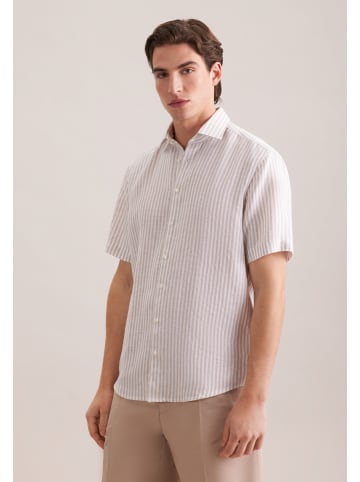 Seidensticker Leinenhemd Regular in Beige