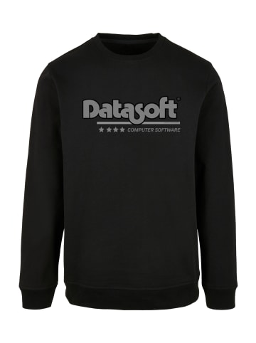 F4NT4STIC Sweatshirt Retro Gaming Datasoft Logo schwarz in schwarz