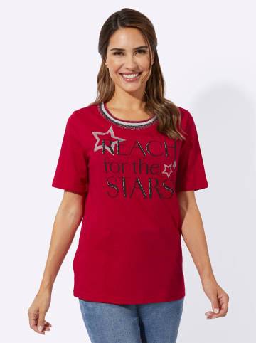 Sieh an! Kurzarm-Shirt in rot-schwarz