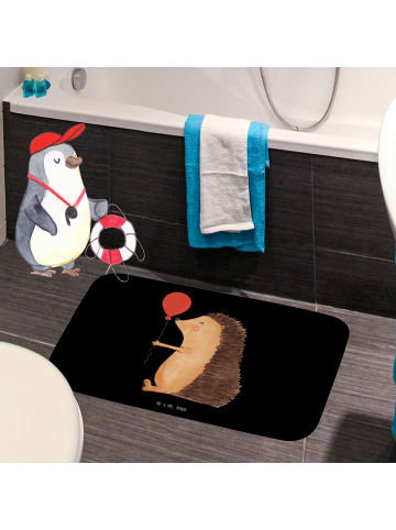 Mr. & Mrs. Panda Duschvorleger Igel Luftballon ohne Spruch in Schwarz