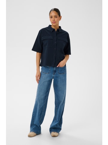 Kaffe Kurzarmhemd KAnaya Loose fit in Midnight Marine