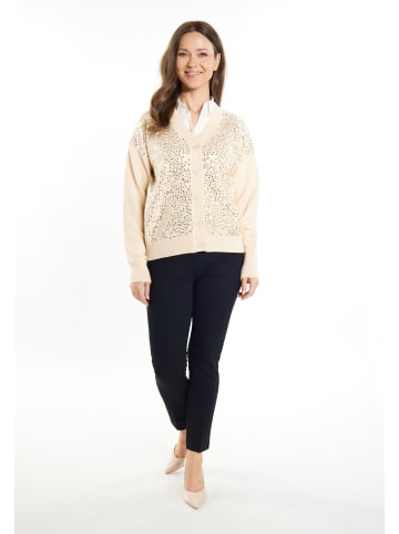 usha BLACK LABEL Damen Strickcardigan in Creme