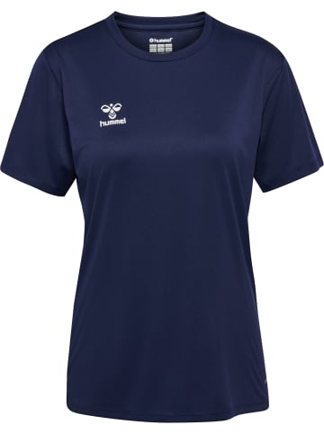 Hummel Hummel T-Shirt Hmlessential Damen Atmungsaktiv Schnelltrocknend in MARINE