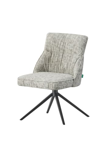 DUBI Möbel 2er-Set: Drehstuhl MIRELA in Hellgrau - (B)49 x (H)84 x  (T)62 cm