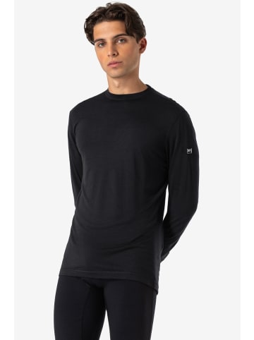 super.natural Merino Longsleeve in schwarz