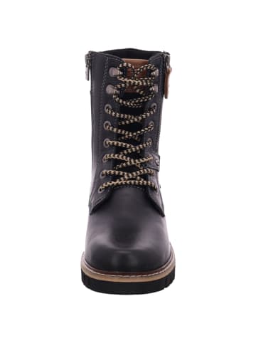 Dockers by Gerli Damenschnürrstiefel warm flach  in  Schwarz