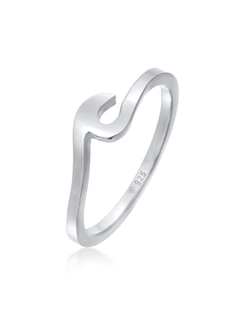 Elli Ring 925 Sterling Silber Wellen in Silber