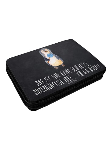 Mr. & Mrs. Panda Federpenal Pinguin Lolli mit Spruch in Kreidetafel