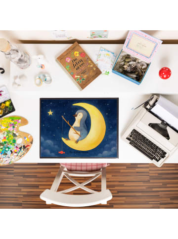 Mr. & Mrs. Panda schreibtischunterlage Pinguin Mond Design ohne ... in Weiß