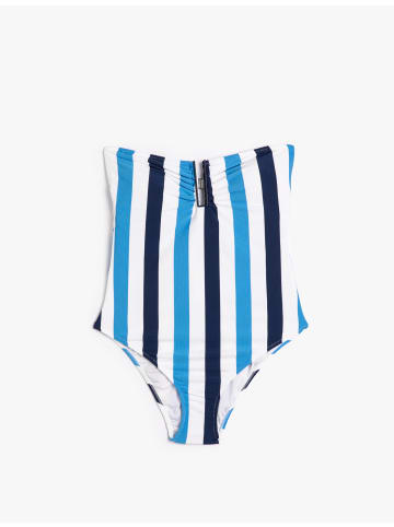 KOTON Schwimmanzug in Marineblau Gestreift