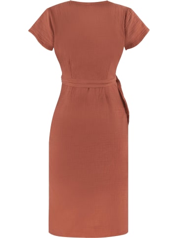 Janice Musselin Kleid Chadies in Terracotta