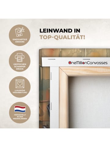 OnlyWow Leinwand Bilder Herbstblätter