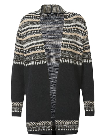KOROSHI Pullover mit Reißverschluss in schwarz